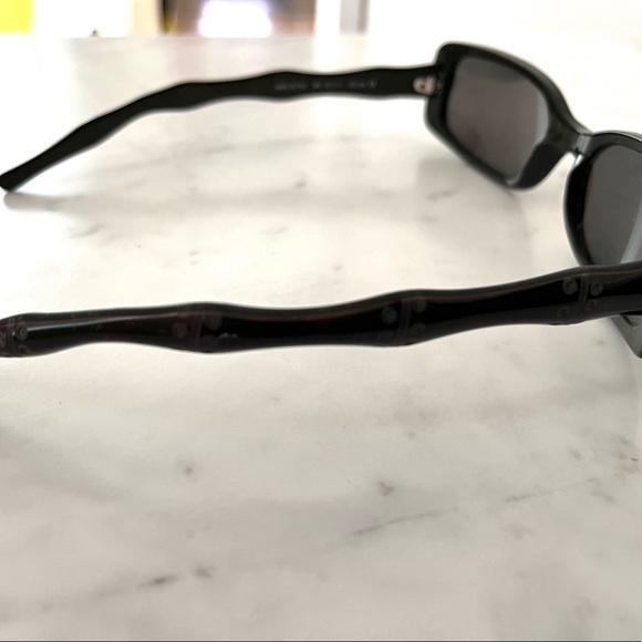 Vintage Bamboo Dark Tortoise Italian Sunglasses Michael Kors Glasses Frame 18629 - Picture 6 of 10